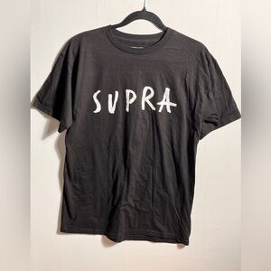 Supra Black and White Logo Men's Tee Medium